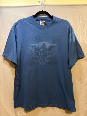 Harley-Davidson Oklahoma City Men's Faded Navy Graphic Short Sleeve Tee
